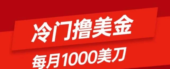 冷门撸美金项目：只需无脑发帖子，每月1000刀，小白轻松掌握-大源资源网