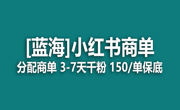 《小红书商单项目》快速千粉，长期稳定，最强蓝海没有之一-大源资源网