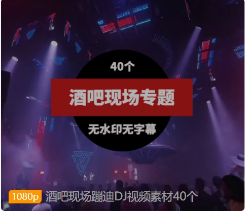 酒吧现场蹦迪DJ视频素材40个-大源资源网