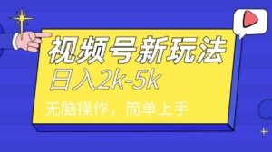 （9294期）2024年视频号分成计划，日入2000+，文案号新赛道，一学就会，无脑操作。-大源资源网