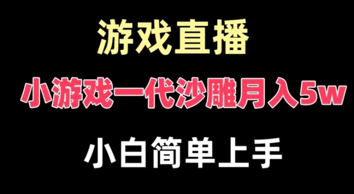 玩小游戏一代沙雕月入5w，爆裂变现，快速拿结果，高级保姆式教学【揭秘】-大源资源网