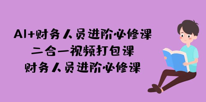 AI+财务人员进阶必修课二合一视频打包课，财务人员进阶必修课-大源资源网